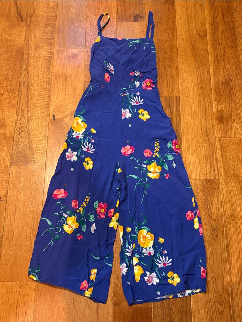 Old Navy Navy Floral Women’s One-Piece Jumpsuit